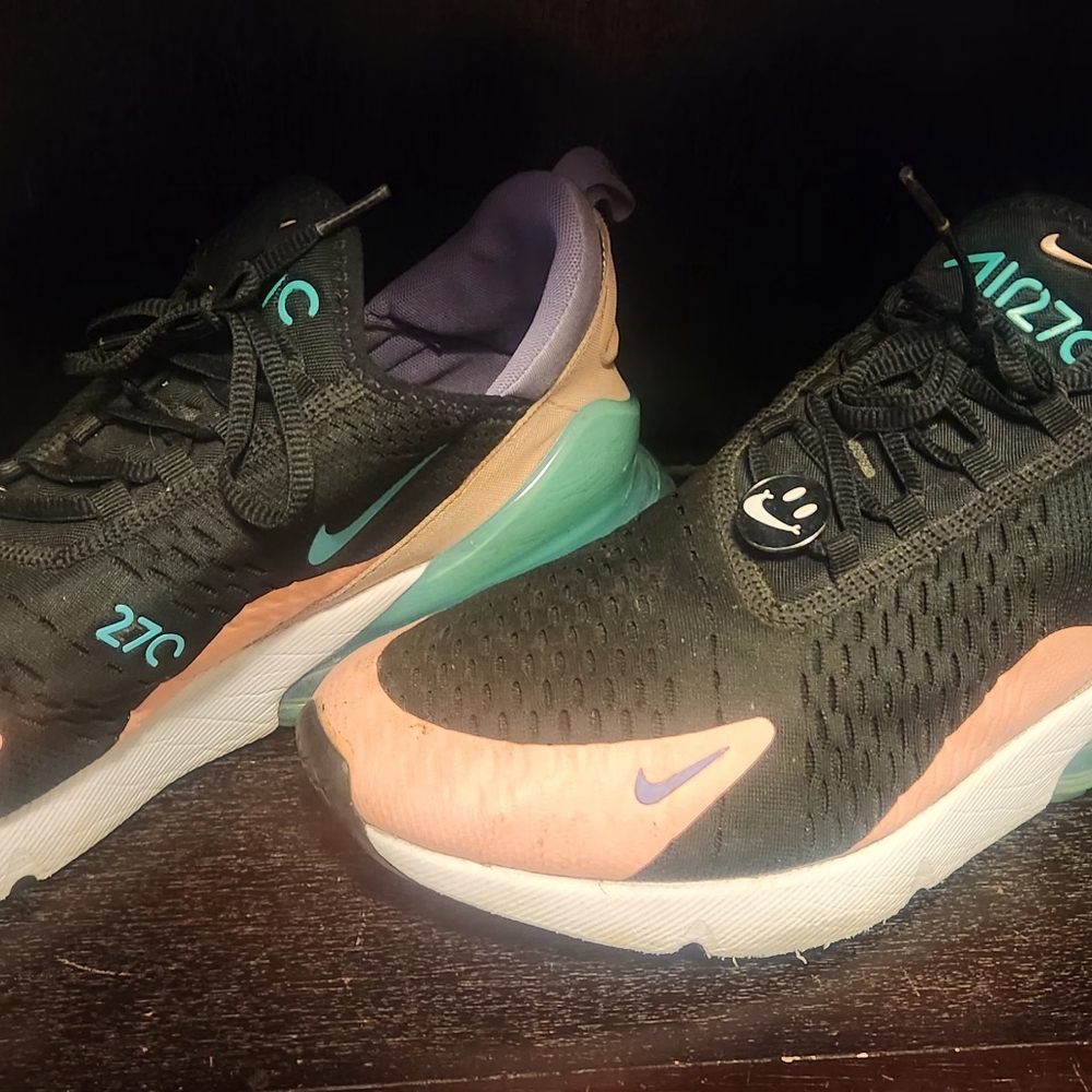 Nike Black and Pink Athletic Shoes